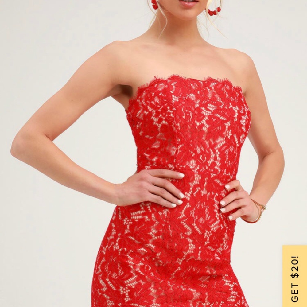 NWT Red Lace Dress